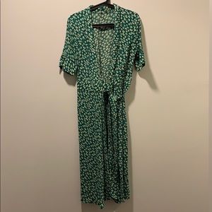 【Till 7.20】 Ganni Printed Crepe Wrap Dress